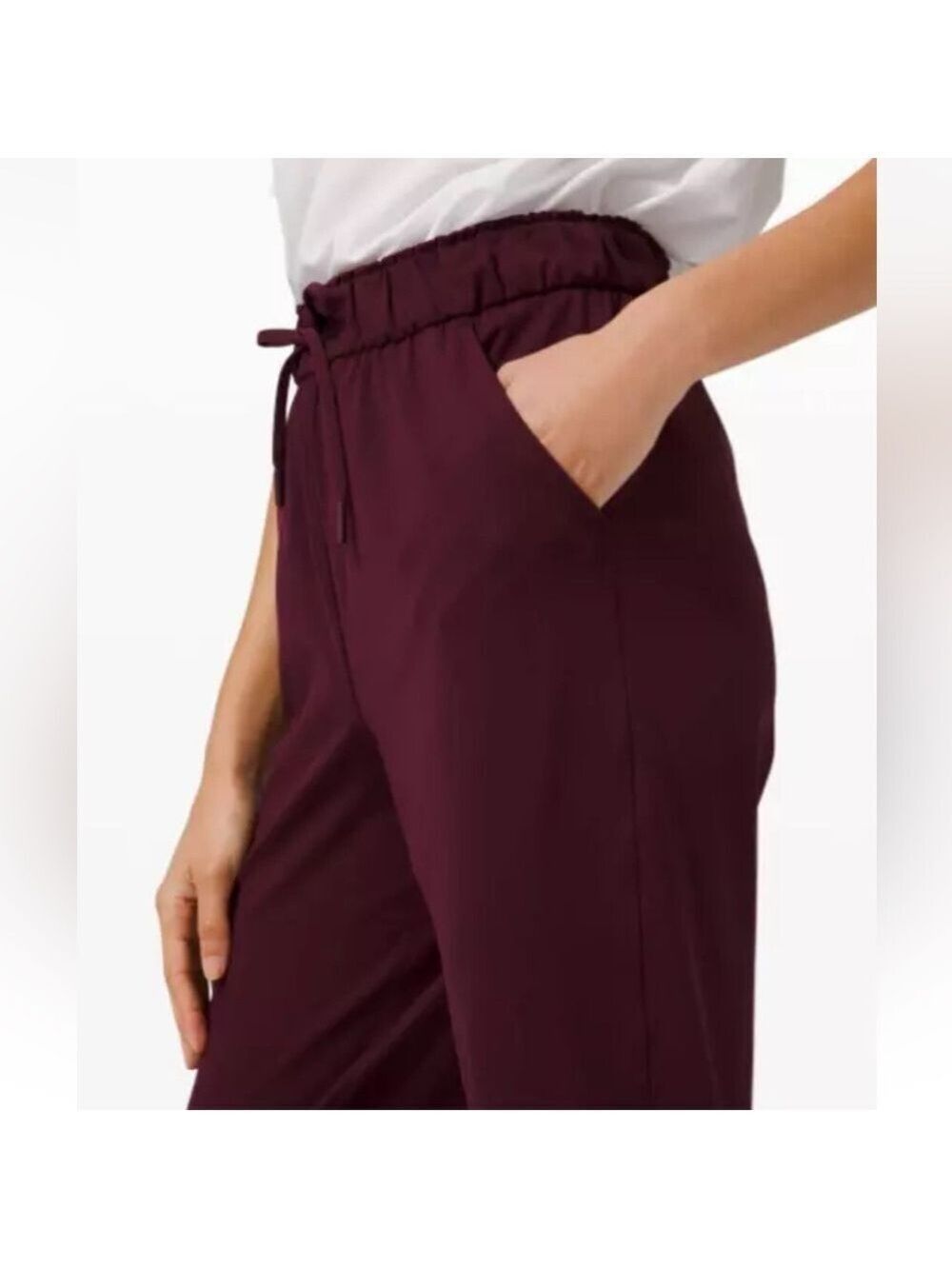Lululemon Keep Moving 7/8 Pant High Rise Size 8 Cassis Full-On Luxtreme - Picture 3 of 14